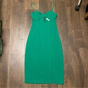 NWT Olia Kelly Green Cutout Midi Dress